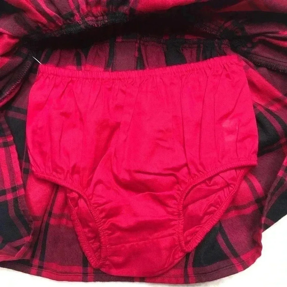 The  Children’s Place Dress Red & Black Plaid New With Tags 3-6 Months - Picture 3 of 16